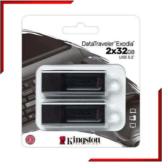 Kingston DataTraveler Exodia 2*32GB USB 3.2 Pendrive