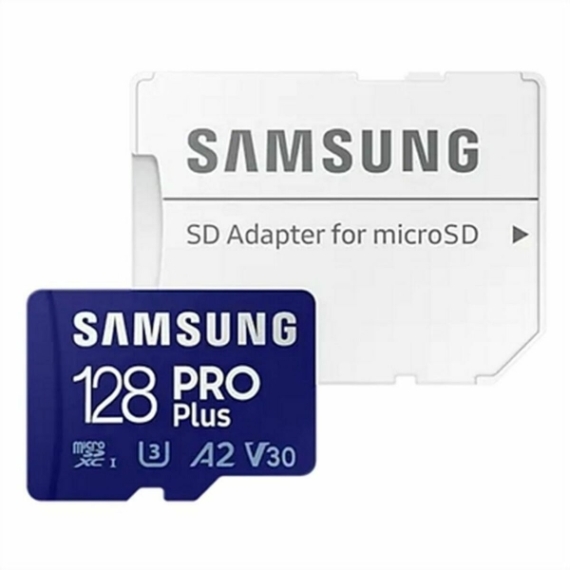 Samsung Pro Plus V30 Class 3 128GB microSDXC memóriakártya SD adapterrel